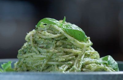 Mealworm Pasta in Garlic Herb Sauce