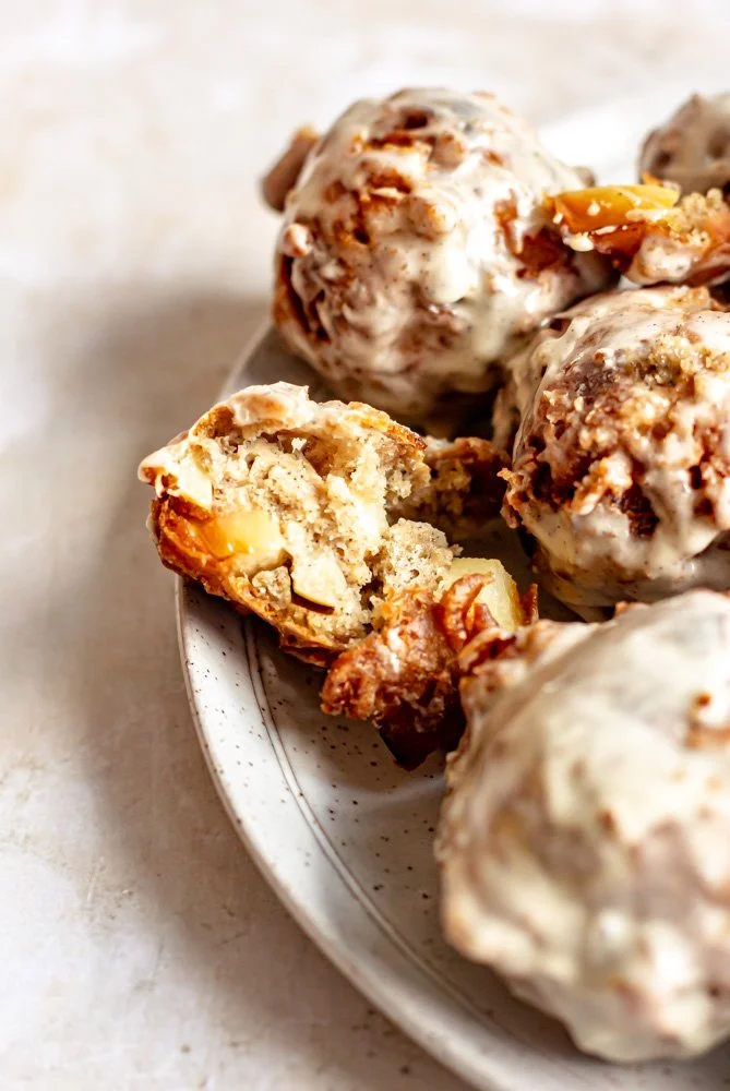 Maple Chai Apple Fritters