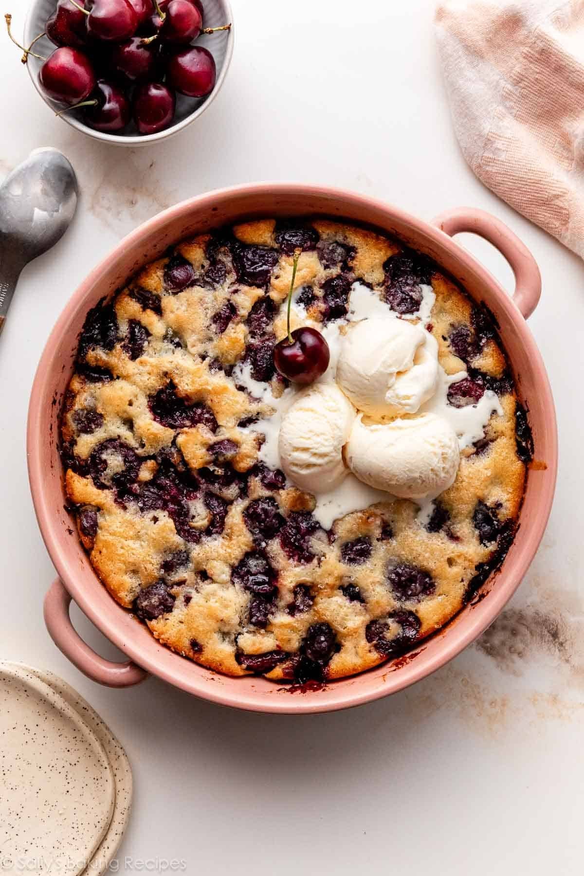 Easy Cherry Cobbler