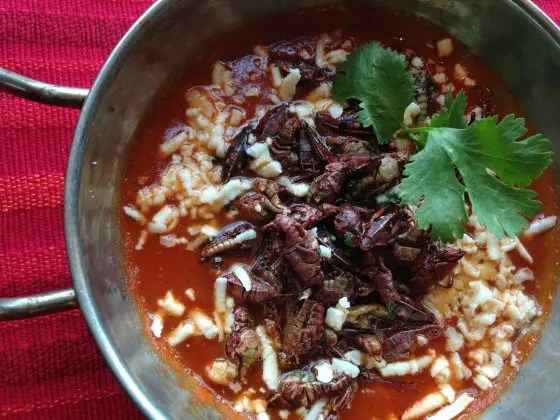 Chef Karen Barroso’s Garlicky Grasshopper Mix