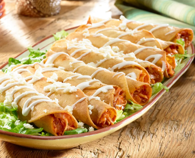 Crispy Flautas Recipe | Mexican Rolled Tacos with Delicious Filling
