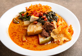 Lontong Sayur | Rice Cake with Vegetable Stew