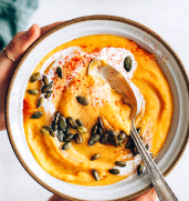 Instant Pot Spiced Red Lentil Sweet Potato Soup