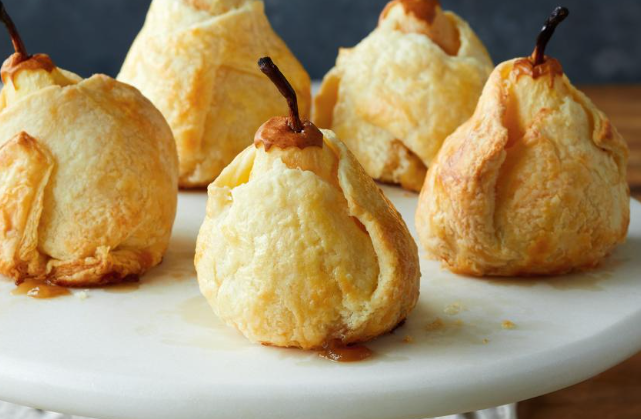 Golden Pear Turnovers | Flaky Pastry with Sweet and Juicy Pear Filling