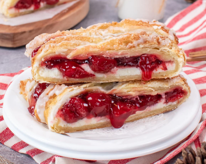Cherry Puff Pastry Recipe | Flaky, Buttery & Sweet Cherry Dessert