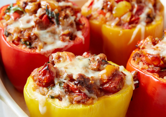 Savory Stuffed Bell Peppers | Colorful, Healthy and Flavor-Packed Meal