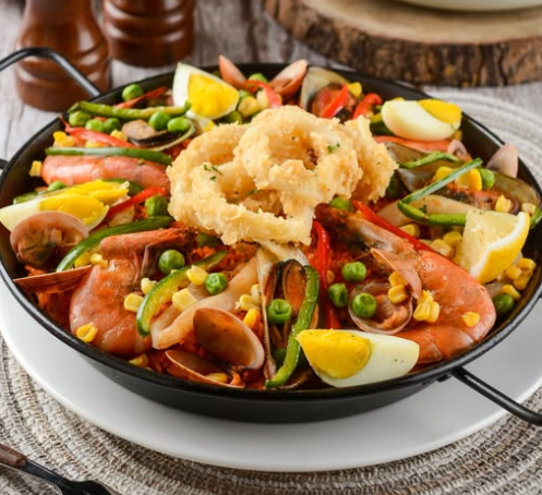Fish Paella Recipe | Spanish Seafood Rice with Rich Flavor