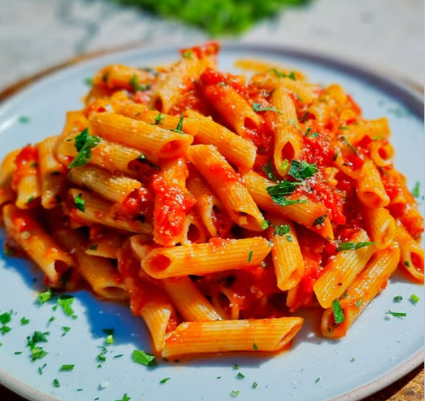 Penne Arrabbiata Recipe | Spicy Italian Tomato Pasta with Garlic & Chili