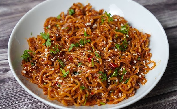 Spicy Garlic Noodles | Fiery, Savory and Loaded with Bold Flavor