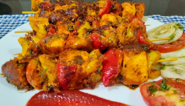 Spicy Paneer Tikka Recipe | Smoky, Juicy & Flavorful Indian Grilled Paneer