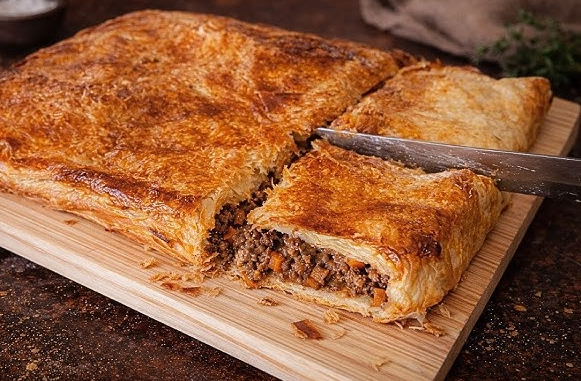 Beef and Onion Pie | Rich, Savory and Golden-Baked Classic Comfort Dish