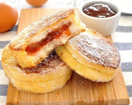 Jam Jelly Doughnut French Toast
