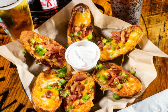 Loaded Potato Skins | Crispy, Cheesy and Fully Loaded Savory Snack Delight
