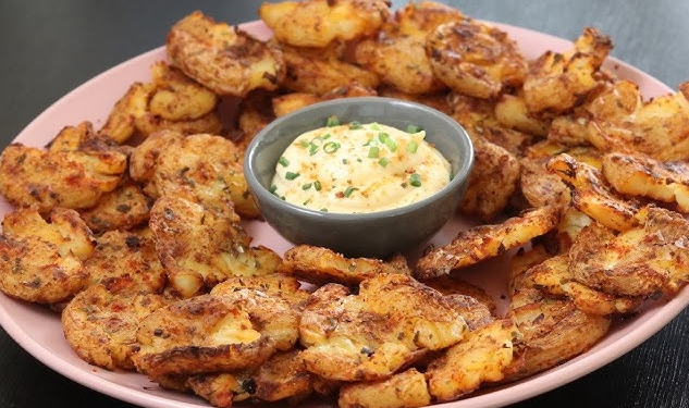 Smashed Potatoes | Crispy, Golden and Fluffy Inside Perfectly Roasted Delight