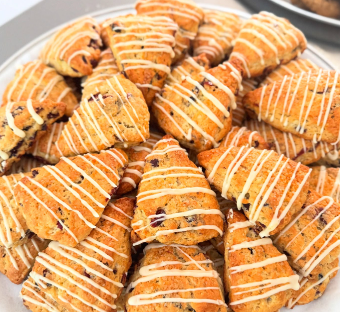 Orange Glazed Scones | Soft, Citrusy and Sweetly Glazed Bakery-Style Treat