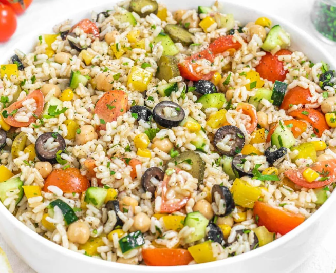 Cold Rice Salad Recipe | Fresh, Light & Flavorful Chilled Rice Dish