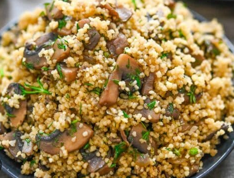Mushroom Couscous Recipe | Savory, Light & Flavorful Mediterranean Dish