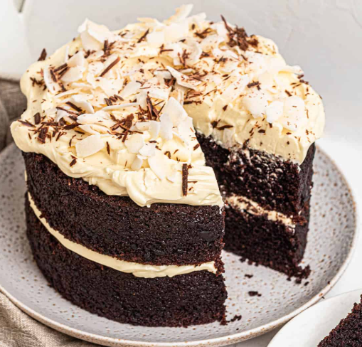 Chocolate Coconut Cake Recipe | Rich, Moist & Tropical Chocolate Dessert
