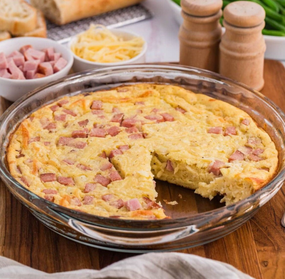 Ham and Cheese Pie Recipe | Savory, Cheesy & Comforting Baked Dish