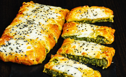 Spinach Feta Puff Recipe | Flaky, Savory & Cheesy Pastry Snack