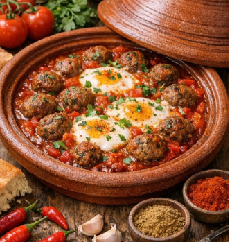 Moroccan Kefta Tagine Recipe | Traditional Moroccan Meatball Tagine