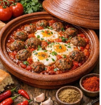 Moroccan Kefta Tagine Recipe | Traditional Moroccan Meatball Tagine