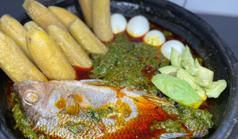 Ghanaian Ampesi Recipe | Traditional Boiled Yam and Plantain Meal