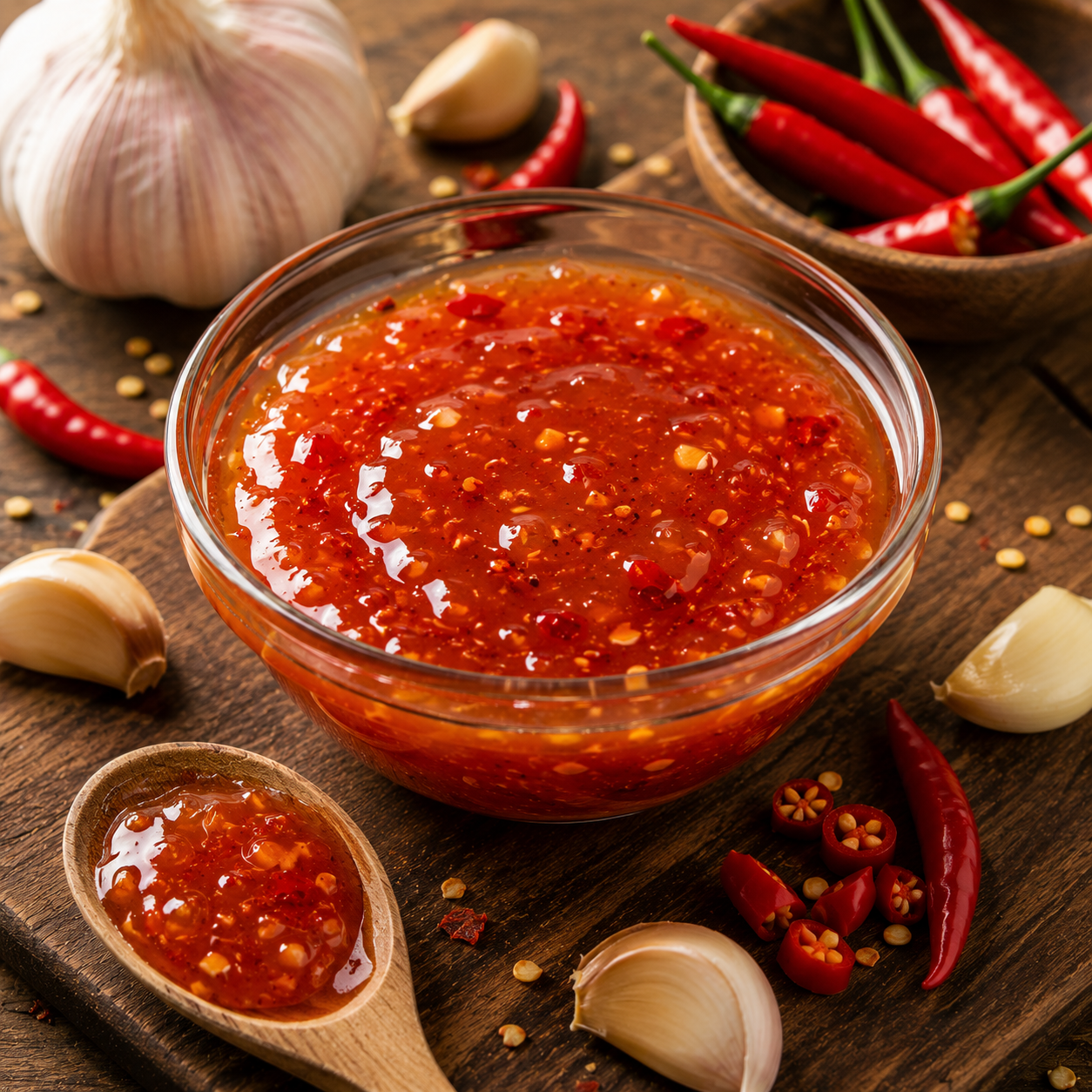 Sweet Chili Garlic Sauce Recipe | Homemade Sweet, Spicy, and Tangy Dipping Sauce