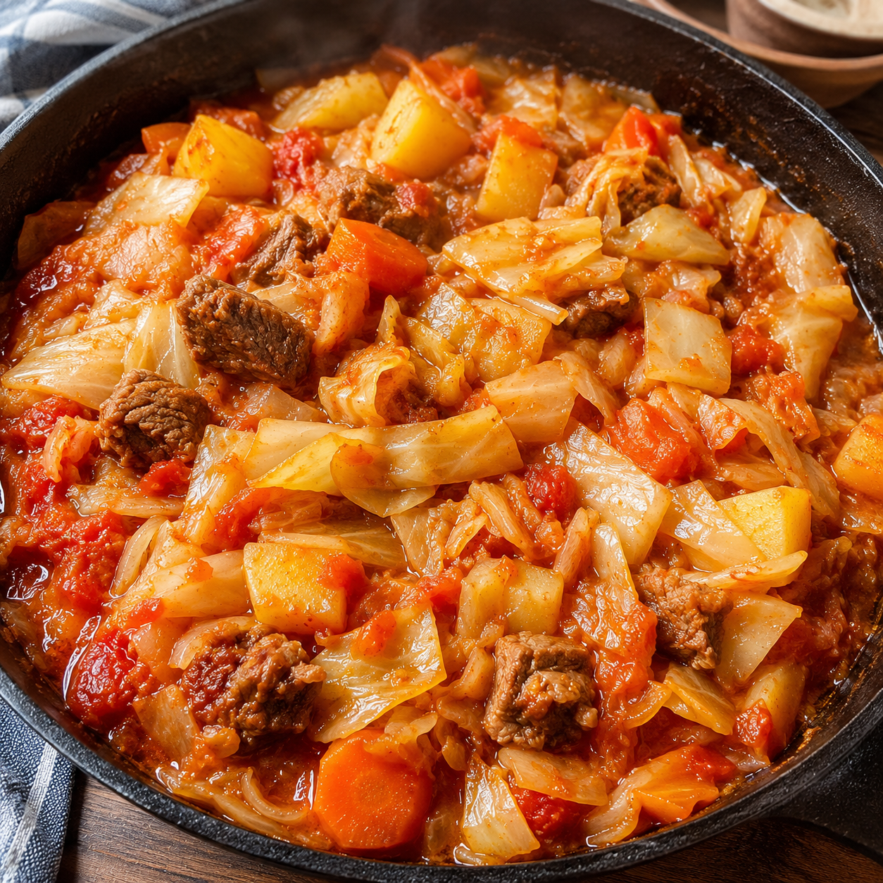 Namibian Cabbage Stew Recipe | Traditional Cabbage and Tomato Stew from Namibia