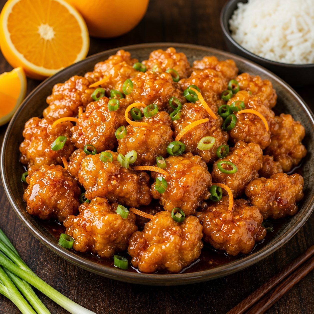 Chinese Orange Chicken Recipe | Crispy Chicken in Sweet and Tangy Orange Sauce
