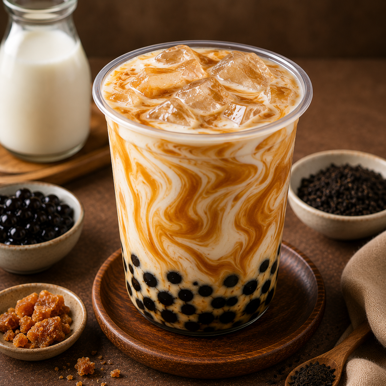 Swirl Marble Milk Tea Recipe | Creamy Homemade Café-Style Drink