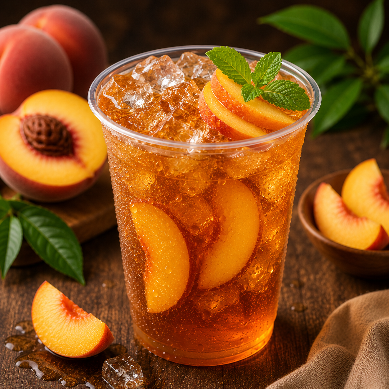Peach Iced Tea | Sweet, Fruity and Refreshing Homemade Summer Tea Recipe