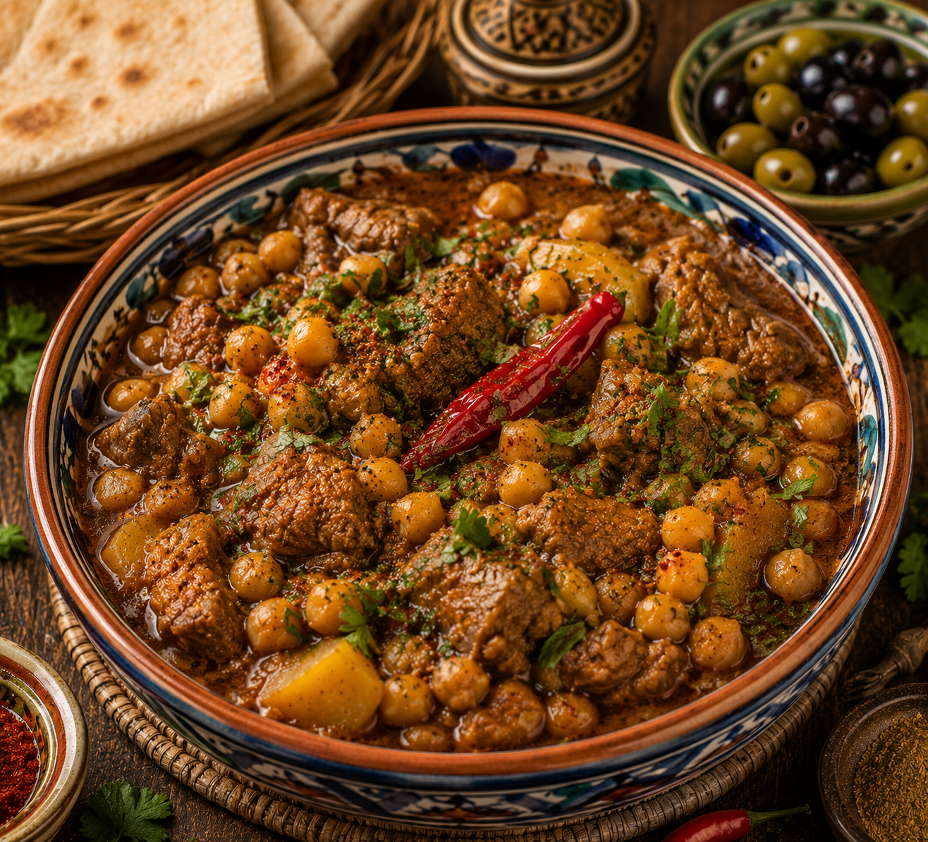 Tunisian Kamounia Recipe |Traditional Cumin-Spiced Beef Stew