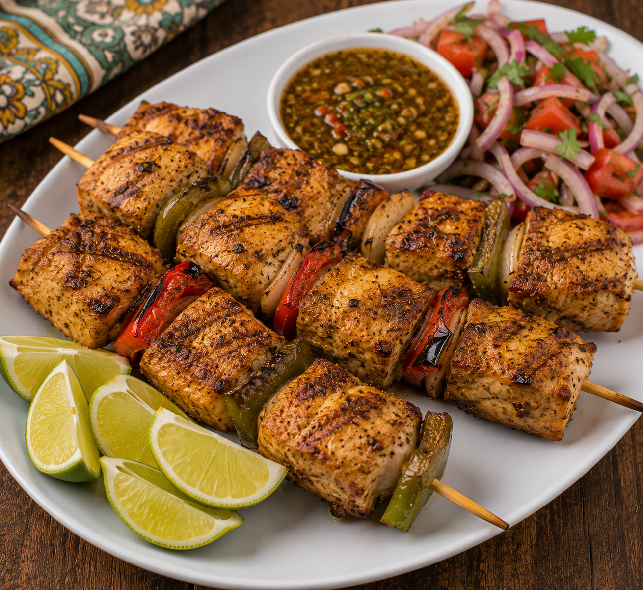 Tanzanian Mishkaki ya Samaki Recipe | Traditional Grilled Fish Skewers