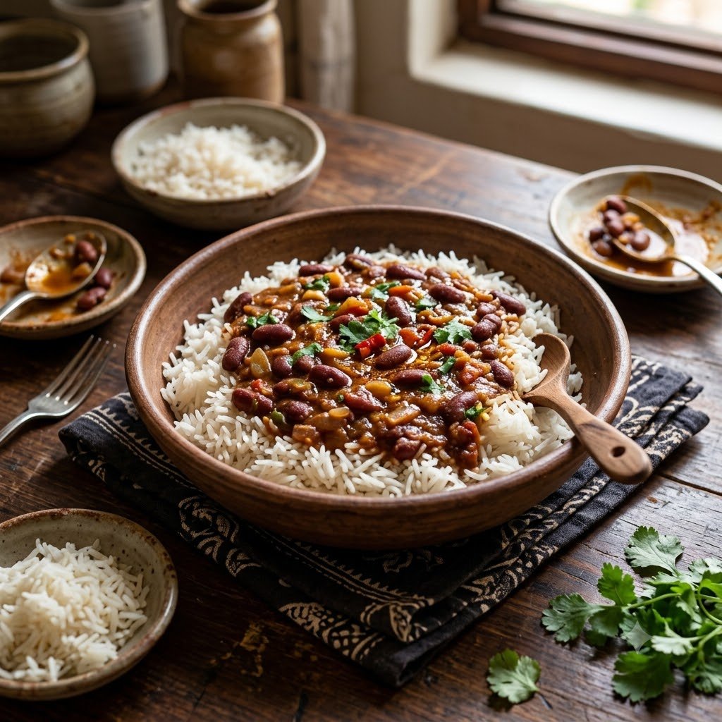Authentic Tanzania Wali na Maharage Recipe (Traditional East African Rice and Beans)