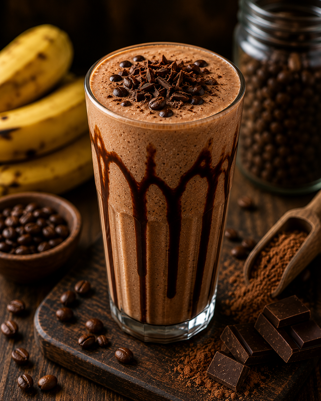 Mocha Protein Coffee Smoothie Recipe |High-Protein Chocolate Coffee Shake