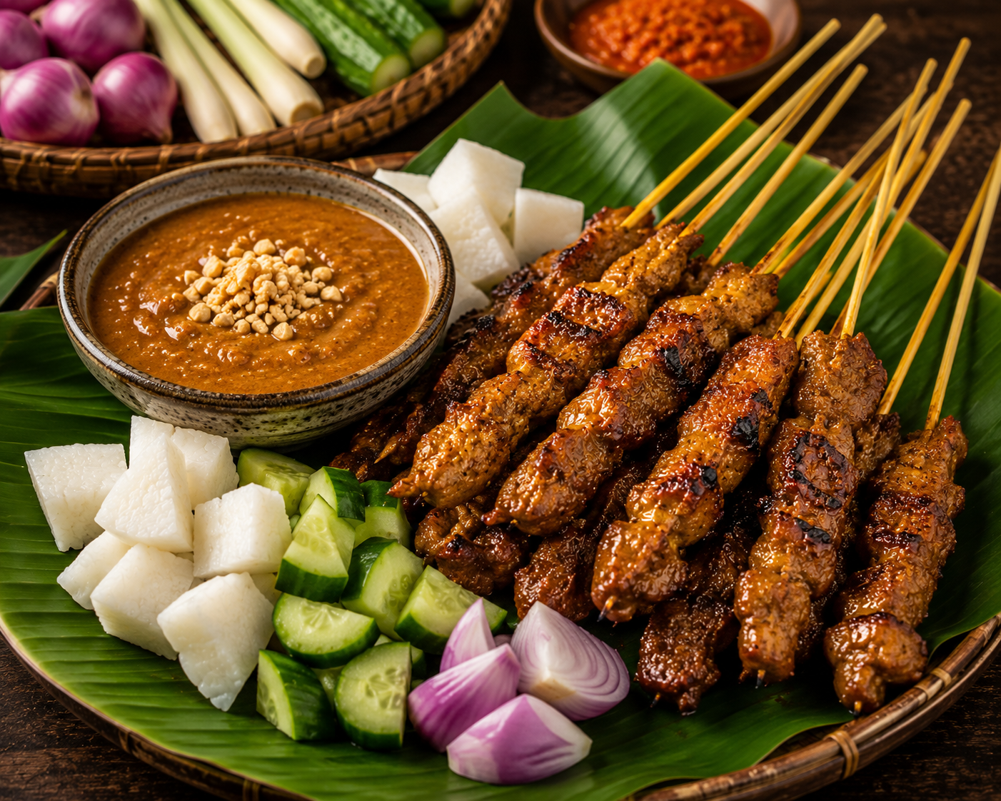 Authentic Malaysia Chicken Satay Recipe | Traditional Malaysian Grilled Skewers with Peanut Sauce