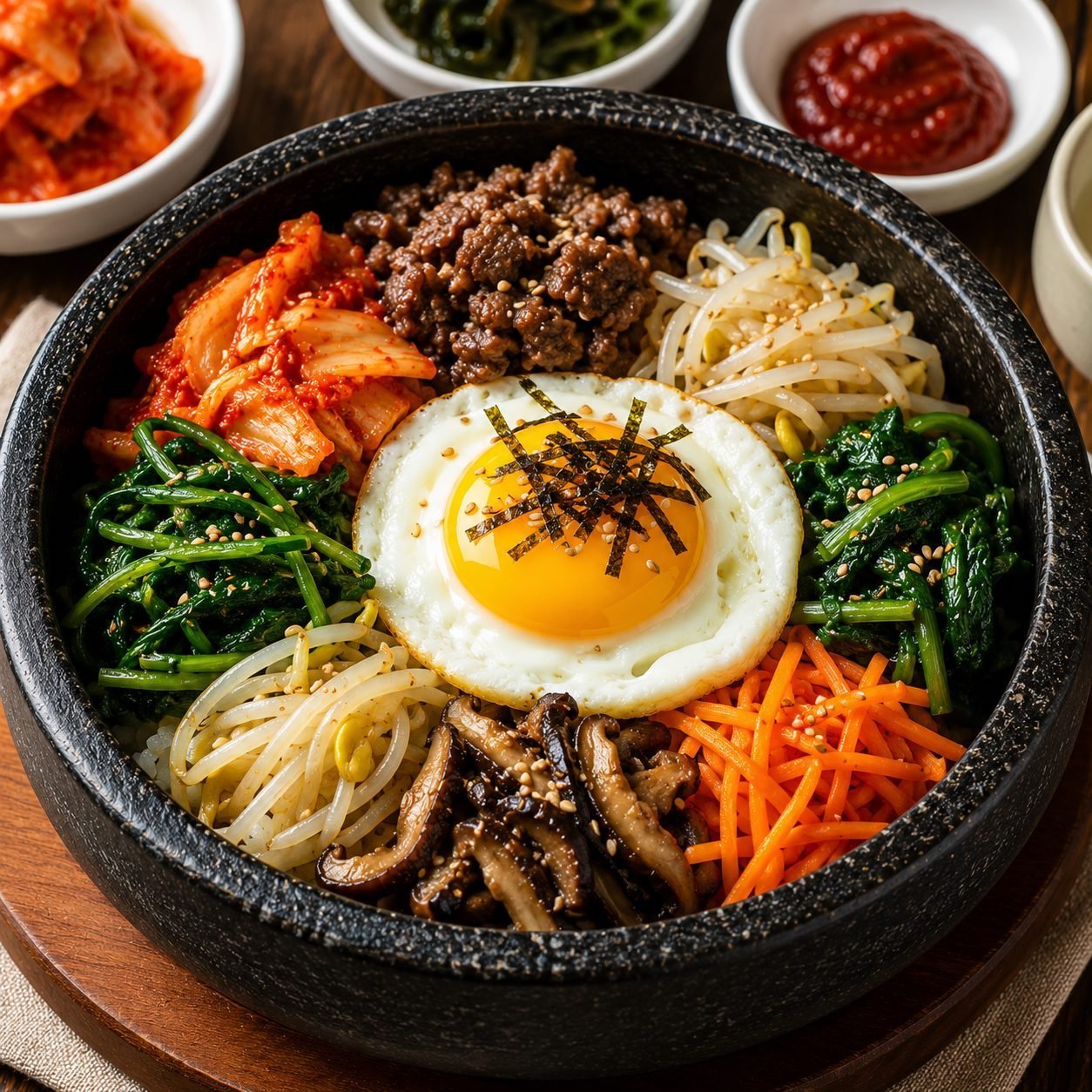 South Korean Bibimbap Recipe | Authentic Mixed Rice Bowl