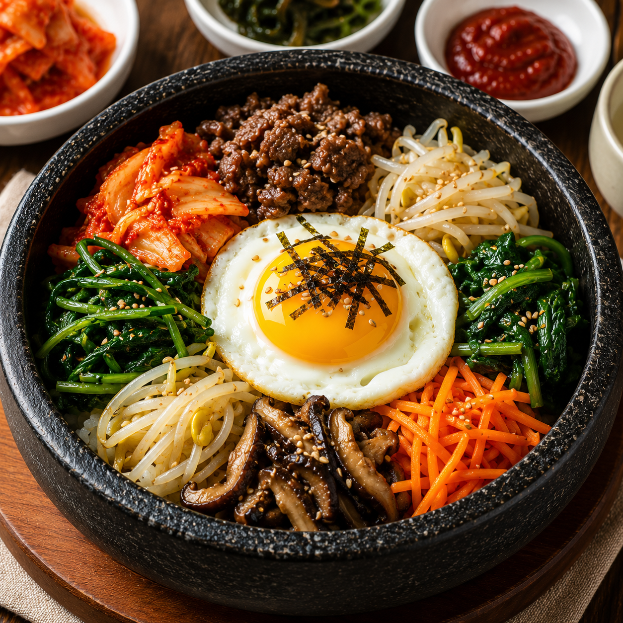 South Korean Bibimbap Recipe | Authentic Mixed Rice Bowl