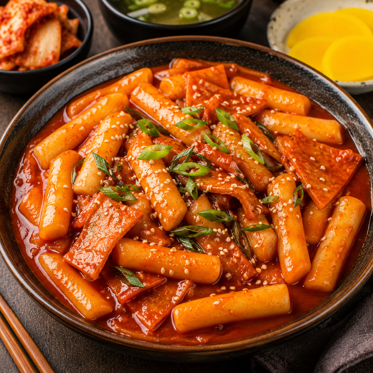 South Korean Tteokbokki Recipe | Authentic Spicy Korean Rice Cakes