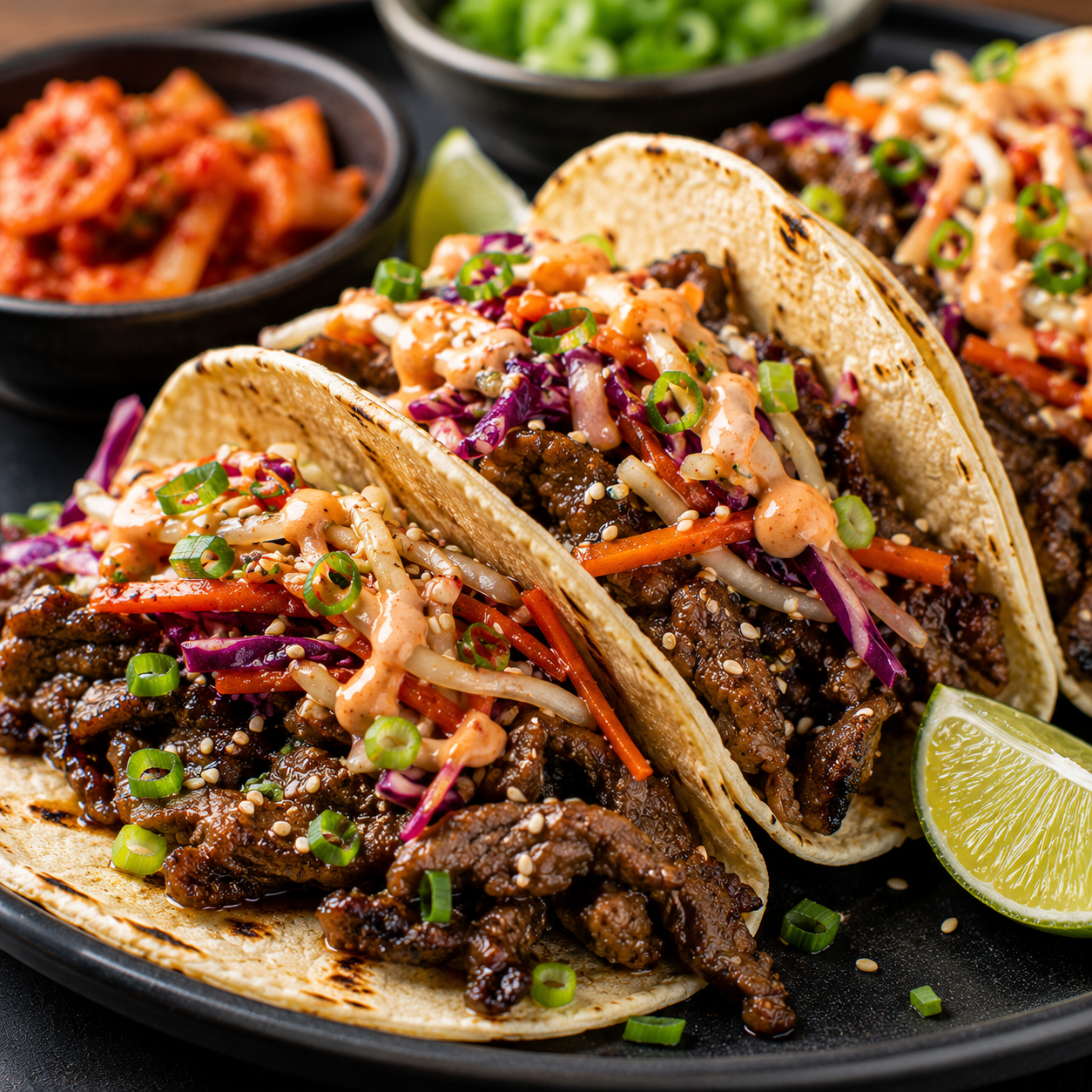 Korean-American Bulgogi Beef Taco Recipe | Fusion Korean BBQ Tacos
