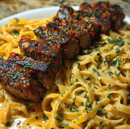 Garlic Parmesan Steak Bites Recipe | Juicy Garlic Butter Beef Bites