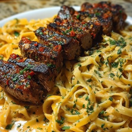 Garlic Parmesan Steak Bites Recipe | Juicy Garlic Butter Beef Bites