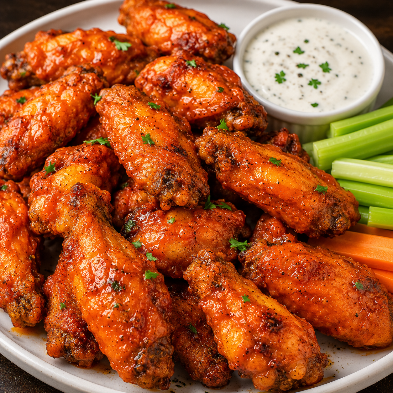 Crispy Baked Buffalo Wings Recipe | Easy Oven-Baked Chicken Wings