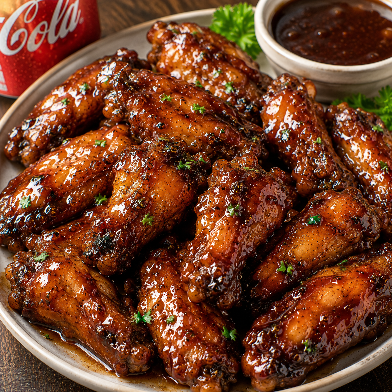 Coca-Cola Chicken Wings Recipe | Sticky Sweet & Savory Glazed Wings