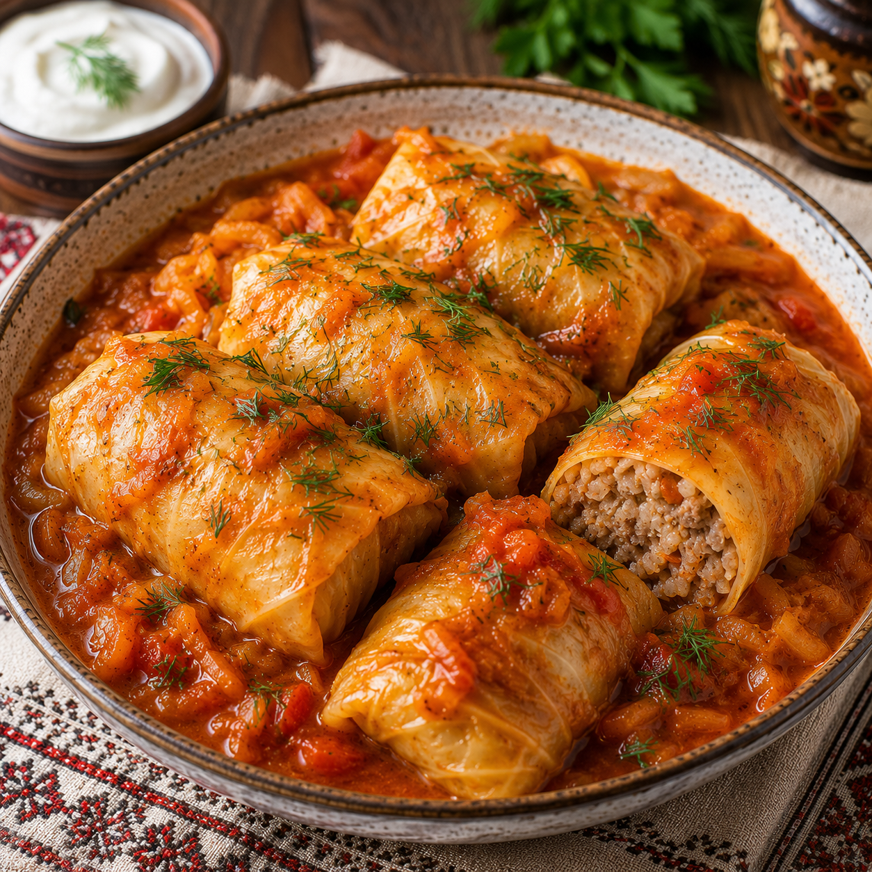 Holubtsi Recipe | Traditional Ukrainian Stuffed Cabbage Rolls