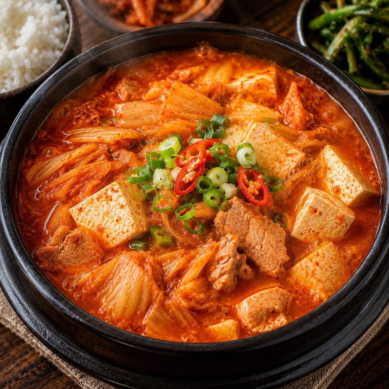 Kimchi Jjigae Recipe | Authentic Korean Kimchi Stew