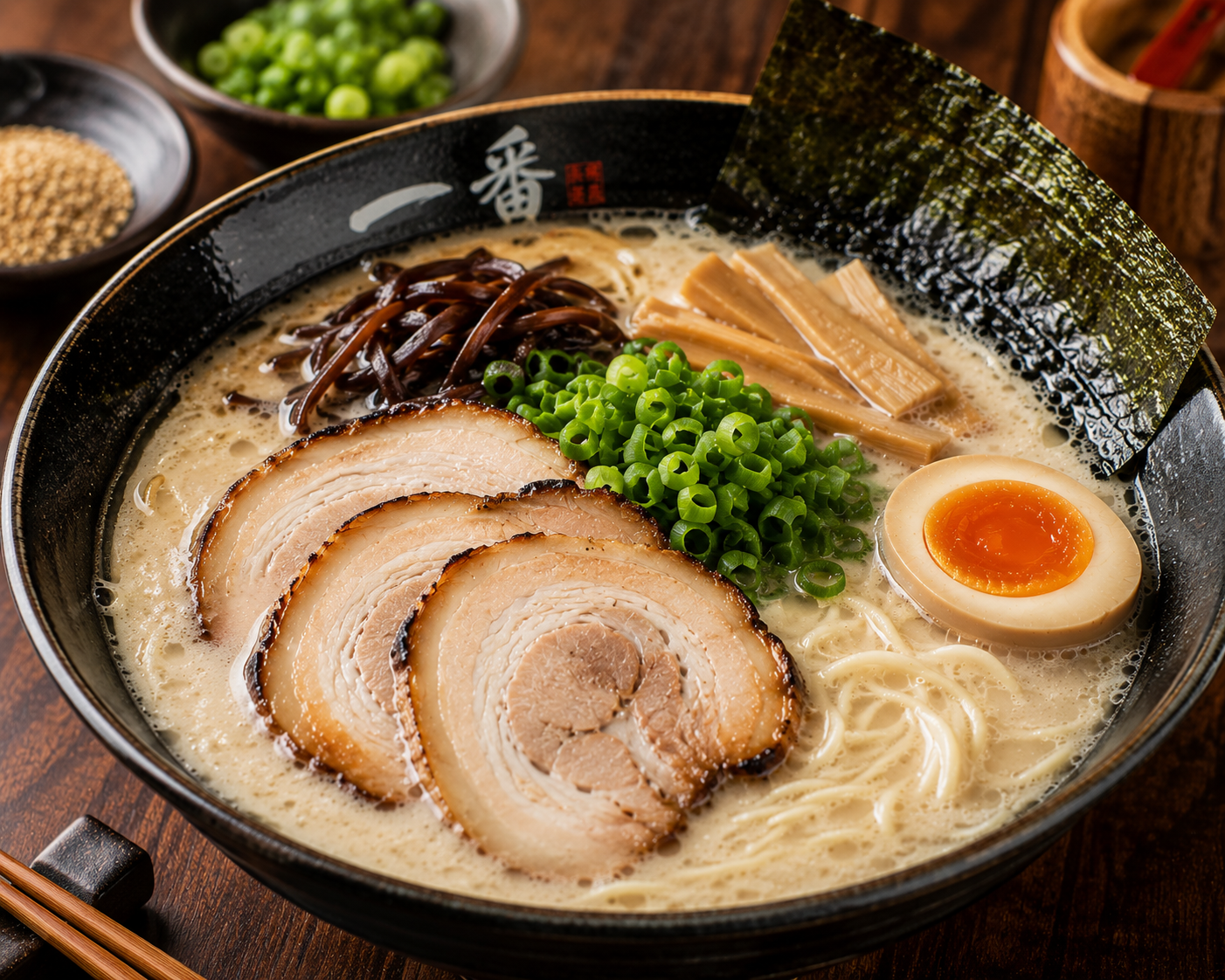 Japanese Tonkotsu Ramen Recipe |  Authentic Creamy Pork Bone Ramen