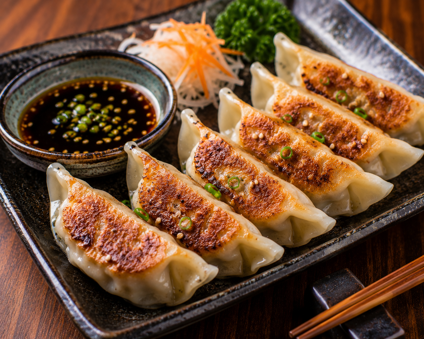 Authentic Japanese Gyoza Recipe | Crispy Pan-Fried Pork Dumplings