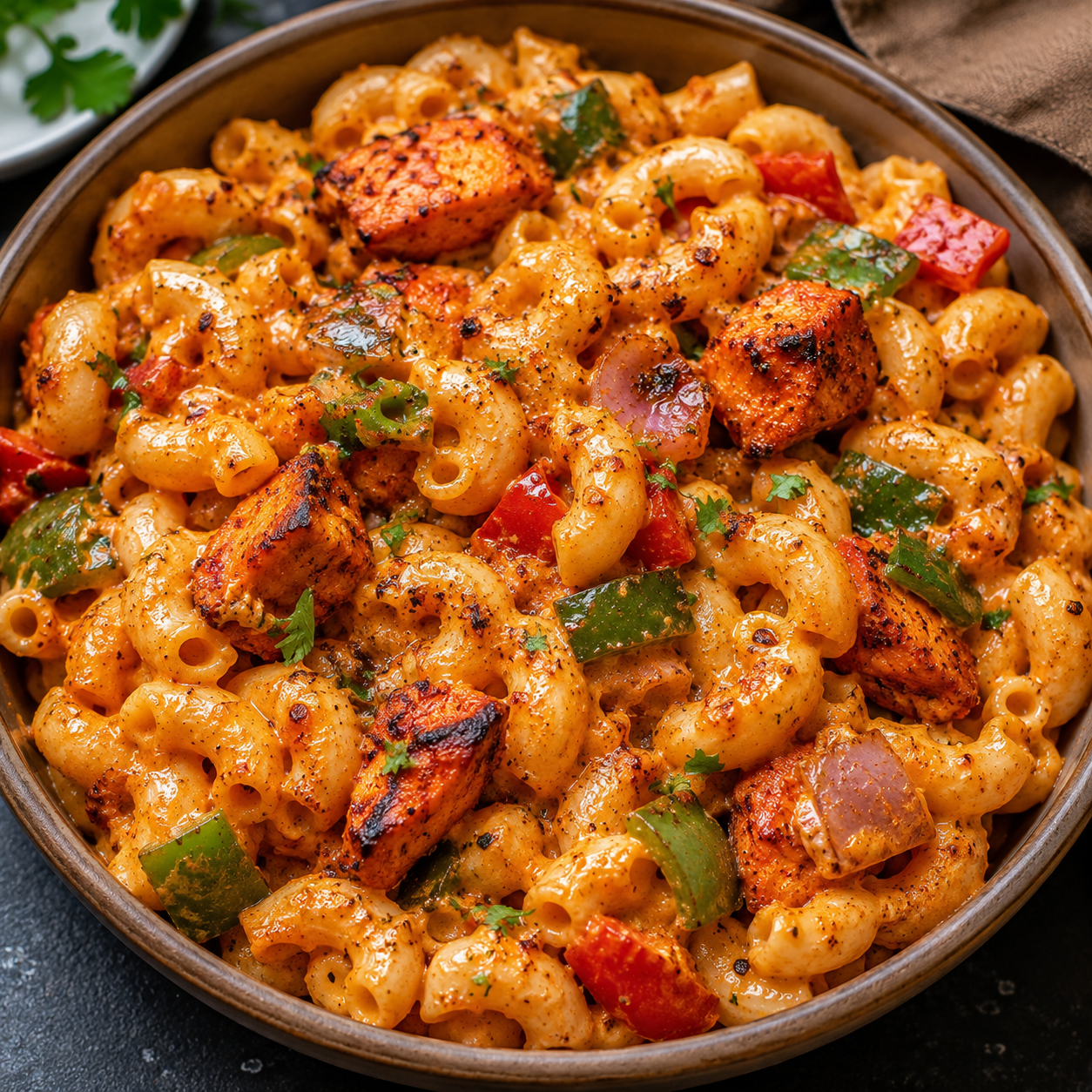 Tandoori Macaroni Recipe | Creamy Indian-Style Spiced Macaroni Pasta